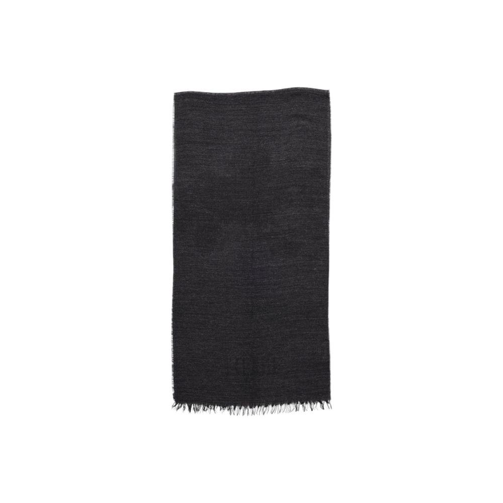 Alviero Martini Prima Classe gray polyacrylic scarf for women, fall/winter collection, made from polyacrylic, modal, and wool blend.