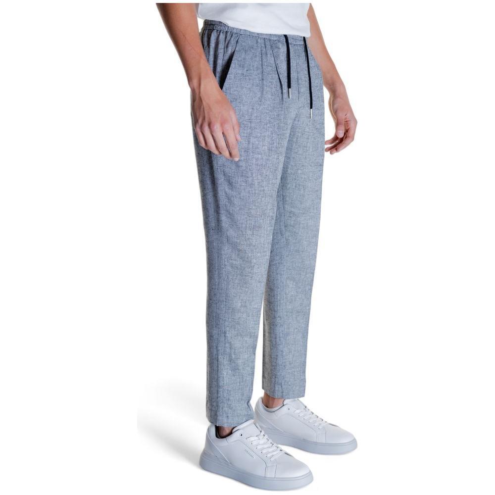 Antony Morato Black Linen Pant AN-14684100009-48/32 (W34)