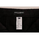 Dolce & Gabbana Elegant High Waist Capri Dress Pants Jeans & Pants Dolce & Gabbana Gray