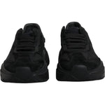 Dolce & Gabbana Black Leather Daymaster Low Top Sneakers Shoes