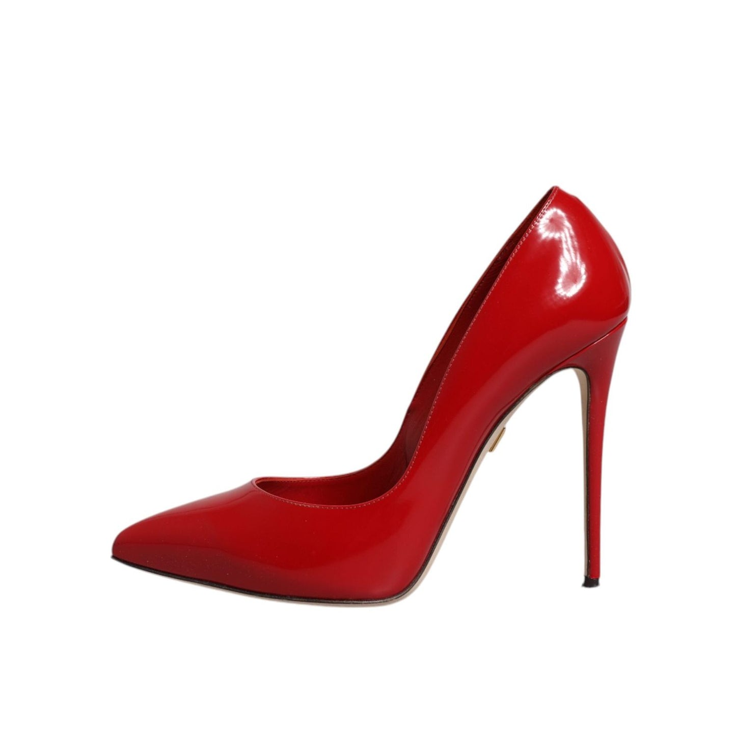 Dolce & Gabbana Red Patent Leather Stiletto Heels Pumps Shoes LA12086-38