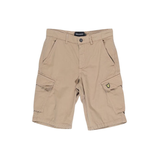 Lyle & Scott Beige Cotton Bermuda