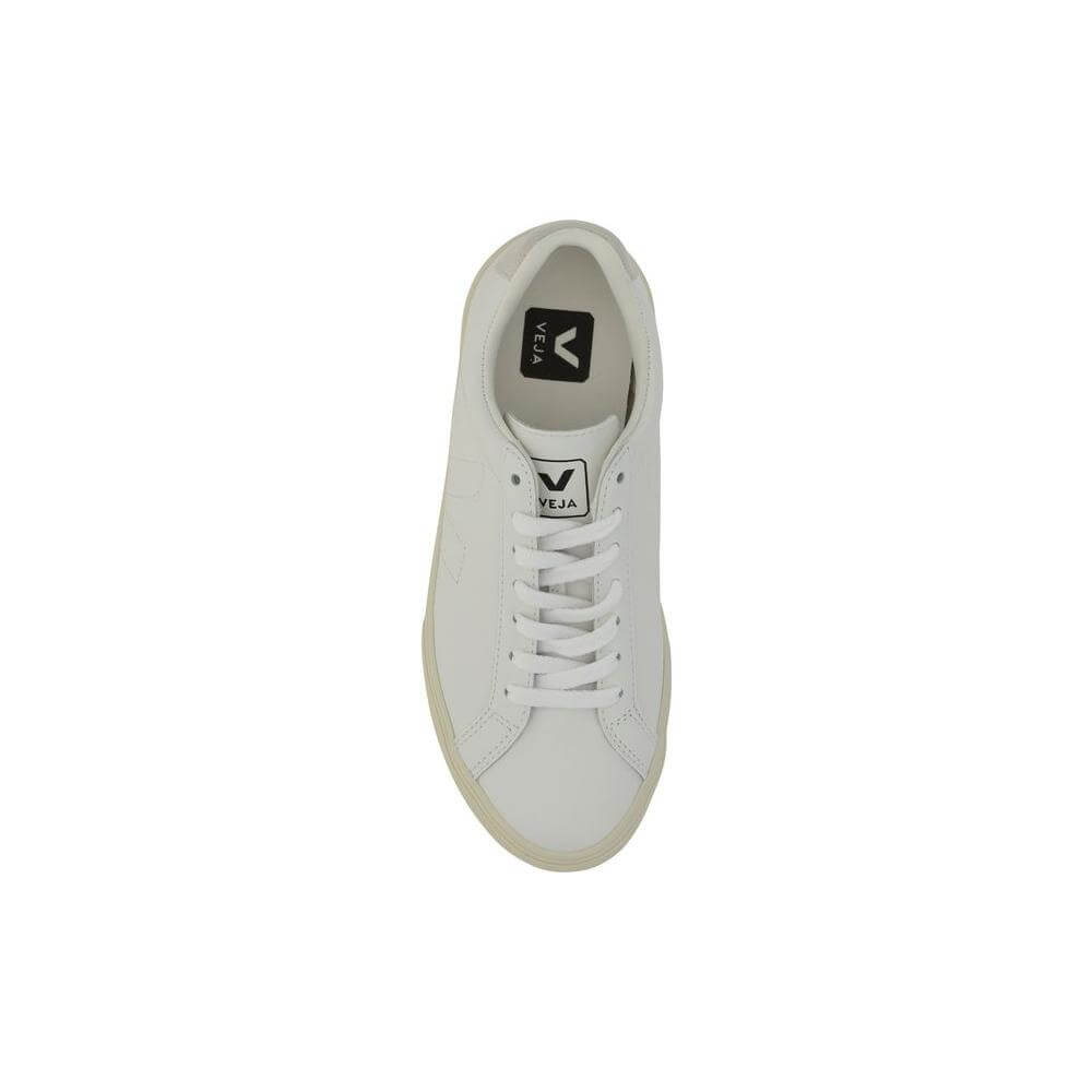 Top view of Veja Esplar Sneakers in calfskin with lace-up closure and brand logo detailing.