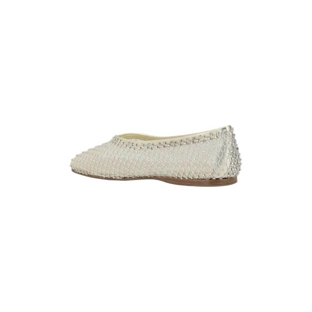 Forte_Forte Strass Mesh Ballerinas featuring rhinestone details and a flat sole for comfort, elegant design
