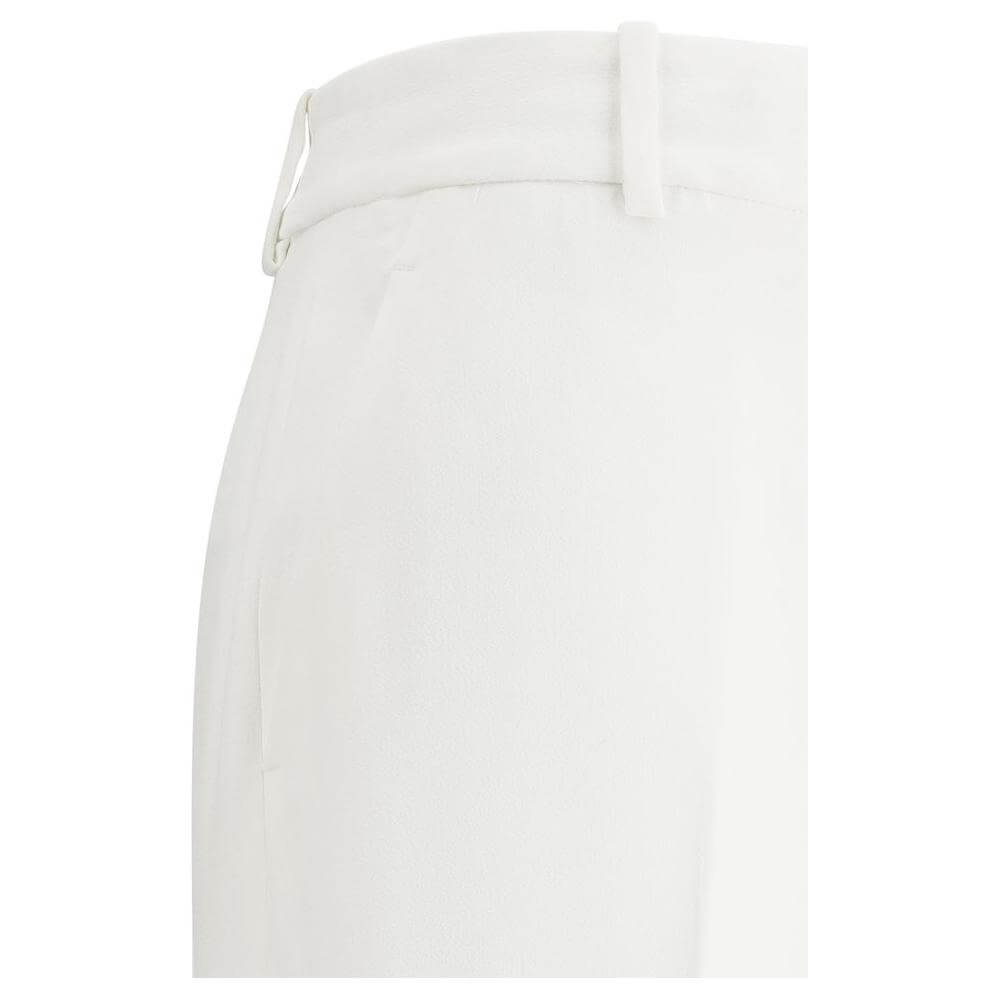 Side view of Ermanno Scervino Cady Pants showcasing high waist and belt loops for a refined silhouette.