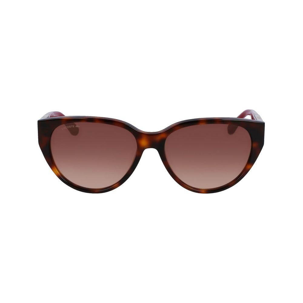 Lacoste L985S-240 Women's Brown Acetate Sunglasses with Gradient Lenses, Stylish and Durable, Size 59/16/140mm