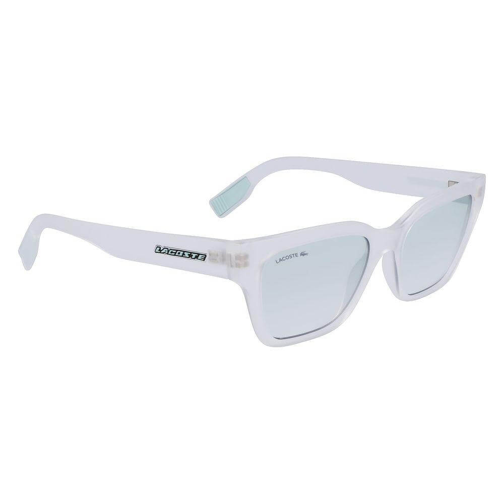 Lacoste transparent injected sunglasses L6002S-970 for women; features 53/17/145mm size and filter 3 UV protection.