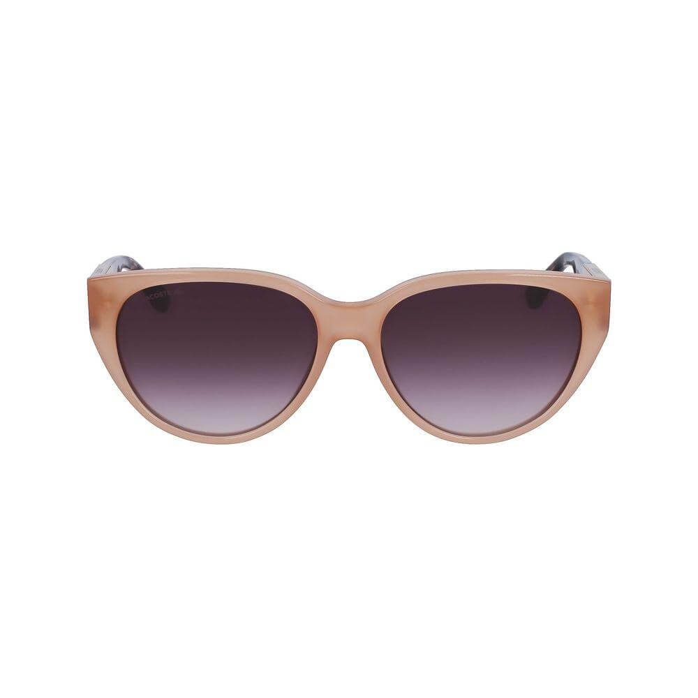 Lacoste multicolor acetate sunglasses, women's model L985S-681, featuring 59mm lenses and Filter 3 protection.