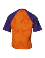 Dolce & Gabbana Orange Purple Graphic Print Short Sleeves T-shirt TSH87491-46