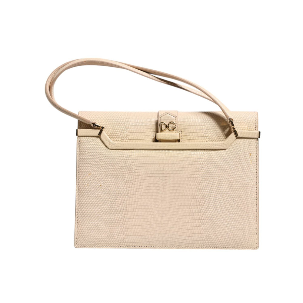 Dolce & Gabbana Beige Leather Ingrid Top Handle Shoulder Bag BAG4040