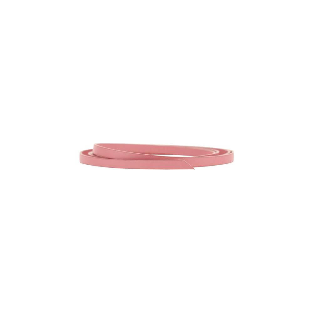 Crida Milano Tesine Belt, slim leather design in pink, knotted waist, monochrome pattern, fashion accessory for stylish look