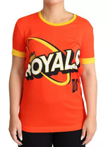 Dolce & Gabbana Orange Royals Print Round Neck T-shirt TSH5758-38