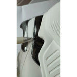Dolce & Gabbana White Silver DAYMASTER Leather Sneakers Men Shoes