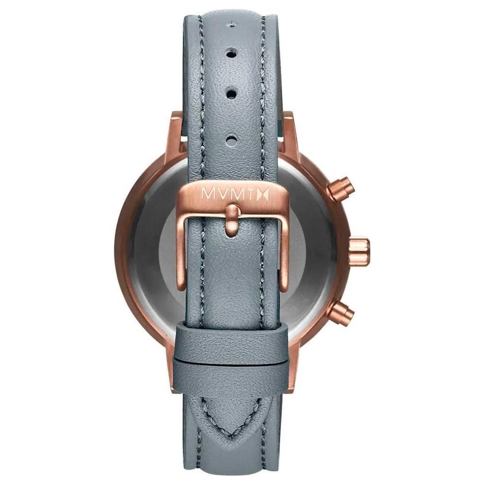 MVMT Gray Leather Watch 1728,67434610848,Gray,MVMT,New with tags,Watches,Watches for Women - Watches,Women MVMT MVDFC01RGGRAC