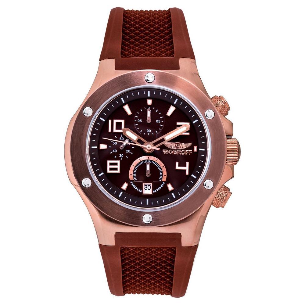 Bobroff Brown Rubber Watch 1728,67434610848,Bobroff,Brown,Men,New with tags,Watches,Watches for Men - Watches Bobroff BOBF1002M65AC
