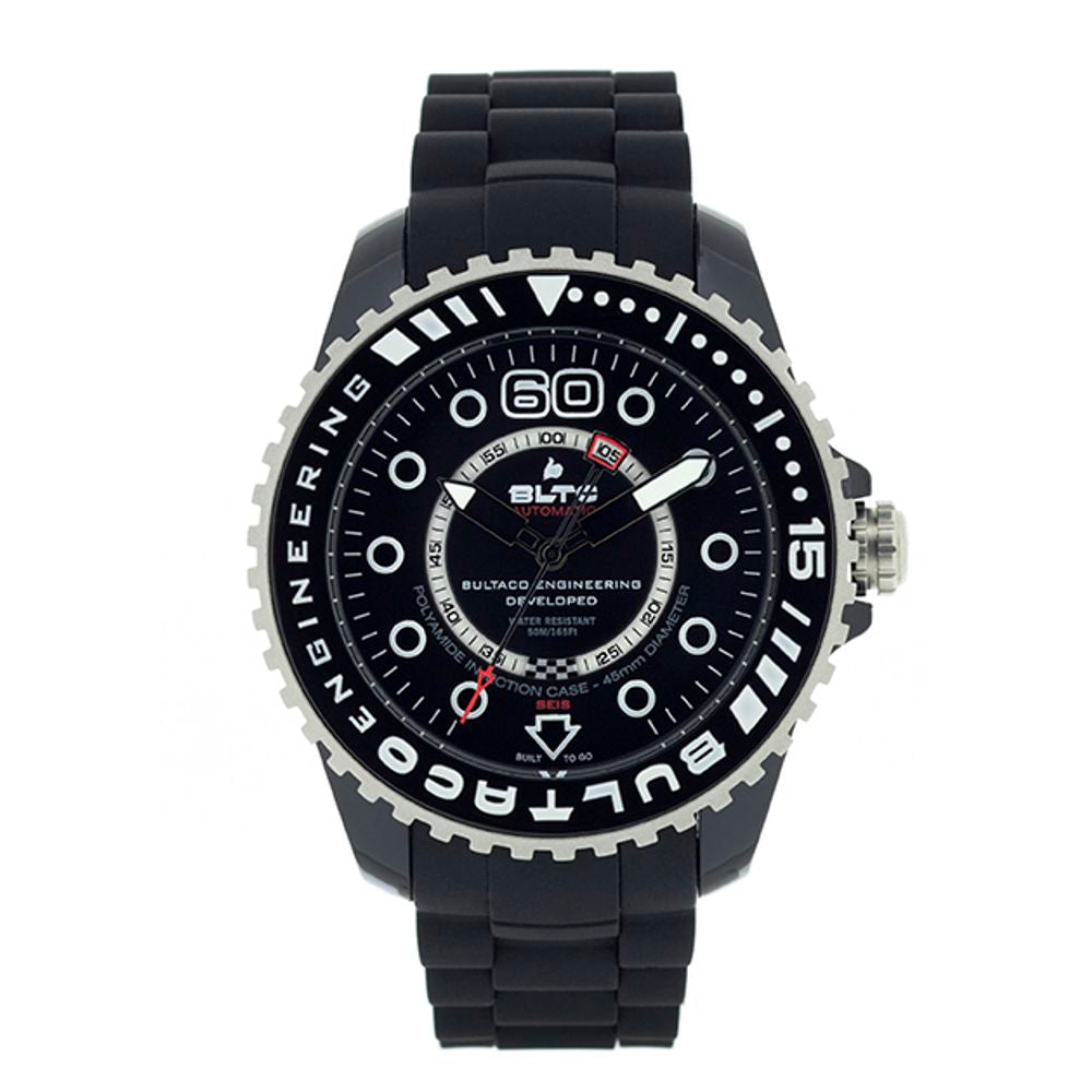 Bultaco Black Synthetic Watch 1728,67434610848,Black,Bultaco,Men,New with tags,Watches,Watches for Men - Watches Bultaco BUBLPB45ACB1AC