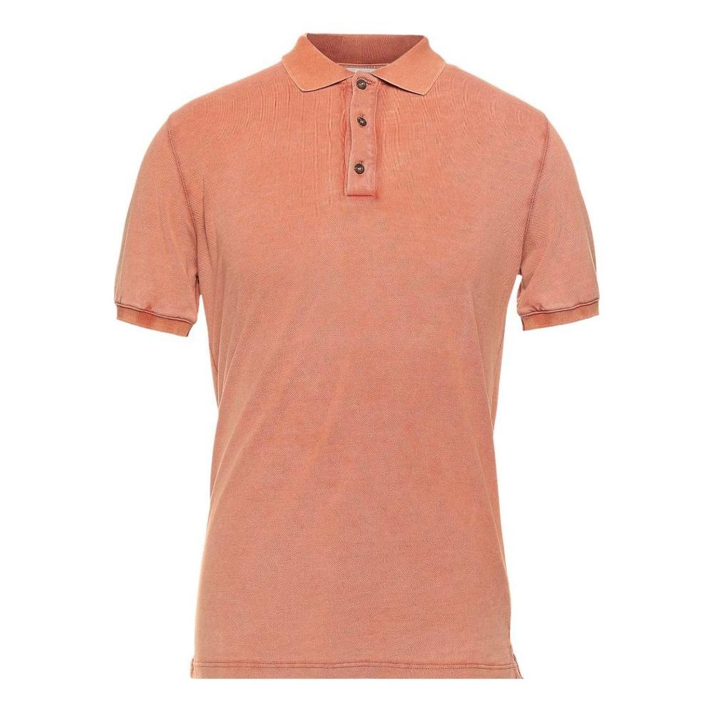 Alpha Studio Pink Cotton Polo Shirt