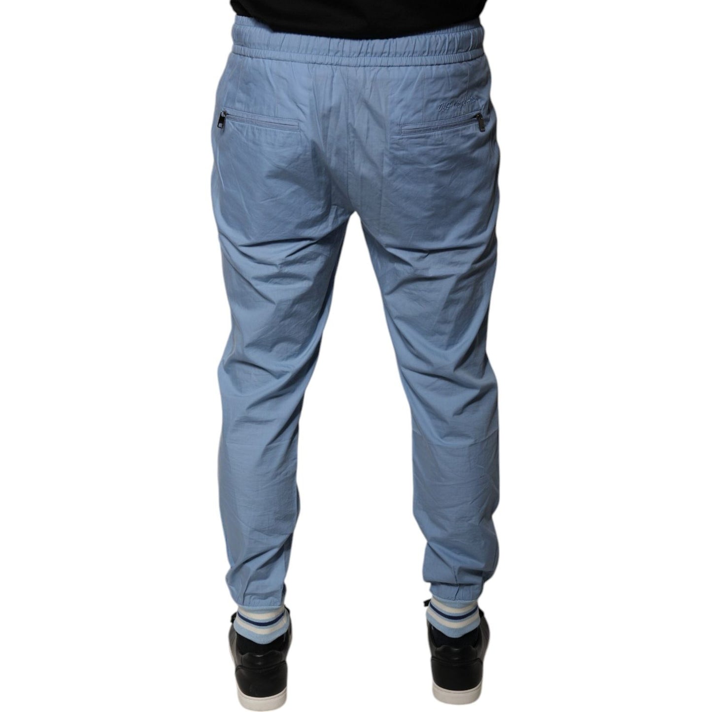 Dolce & Gabbana Blue Cotton Jogger Sweatpants Pants PAN75786-46