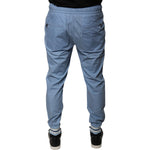 Dolce & Gabbana Blue Cotton Jogger Sweatpants Pants PAN75786-46