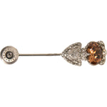 Dolce & Gabbana Silver 925 Sterling Silver Crystals Pin Collar Brooch 1728,67345645728,Dolce & Gabbana,Jewelry,Material: 80% 925 Sterling Silver 20% Glass,Men,Men - Jewelry,New with tags,Other - Men - Jewelry,Silver Dolce & Gabbana SMY10557