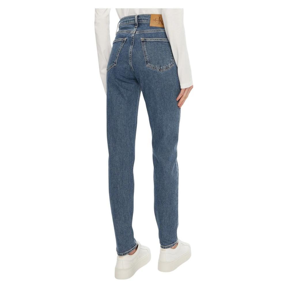 Calvin Klein Jeans Blue Cotton Mom Jean CA-16506700176-W28 | L32