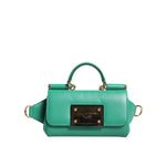 Dolce & Gabbana Emerald Green CalfskinLeather DG Logo Shoulder Bag BAG4000