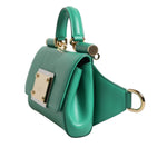 Dolce & Gabbana Emerald Green CalfskinLeather DG Logo Shoulder Bag BAG4000