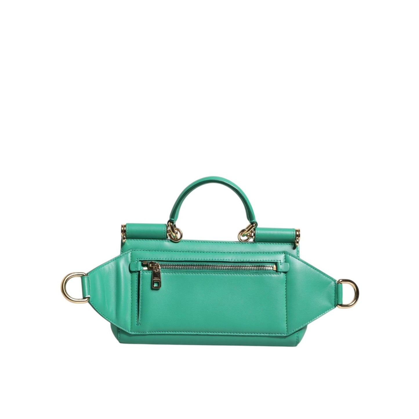 Dolce & Gabbana Emerald Green CalfskinLeather DG Logo Shoulder Bag BAG4000