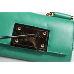 Dolce & Gabbana Emerald Green CalfskinLeather DG Logo Shoulder Bag BAG4000