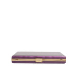 Dolce & Gabbana Purple Leather Clutch Evening Crossbody Bag BAG4016