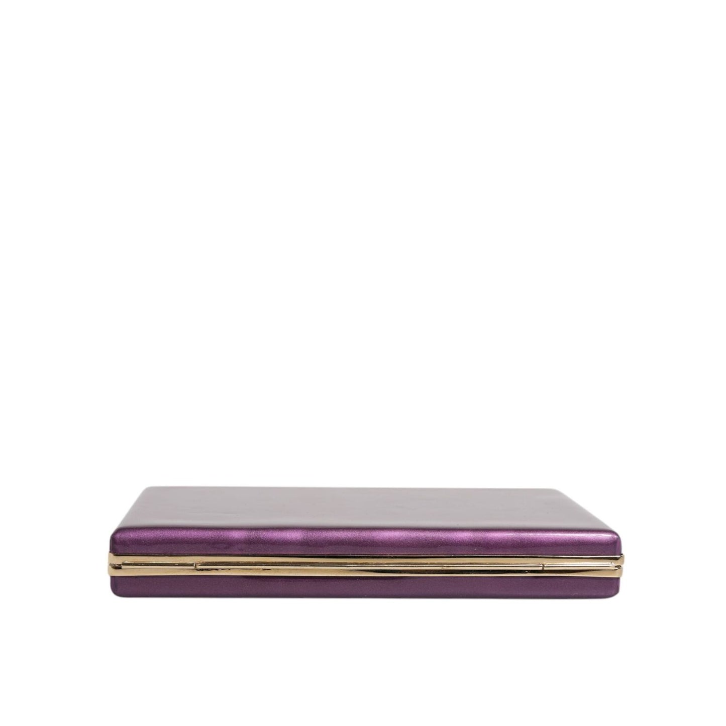 Dolce & Gabbana Purple Leather Clutch Evening Crossbody Bag BAG4016