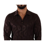 Dolce & Gabbana Bordeaux Silk Shirt DO-1024-40