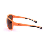 Polaroid Orange Resin Sunglasses