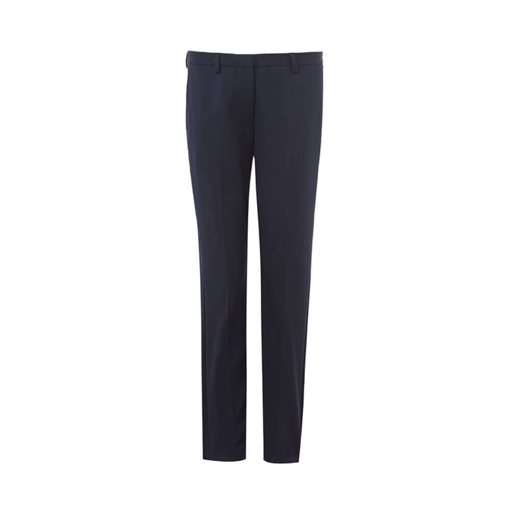 Lardini elegant blue wool pants for women, showcasing Italian craftsmanship, classic elegance, and comfort.