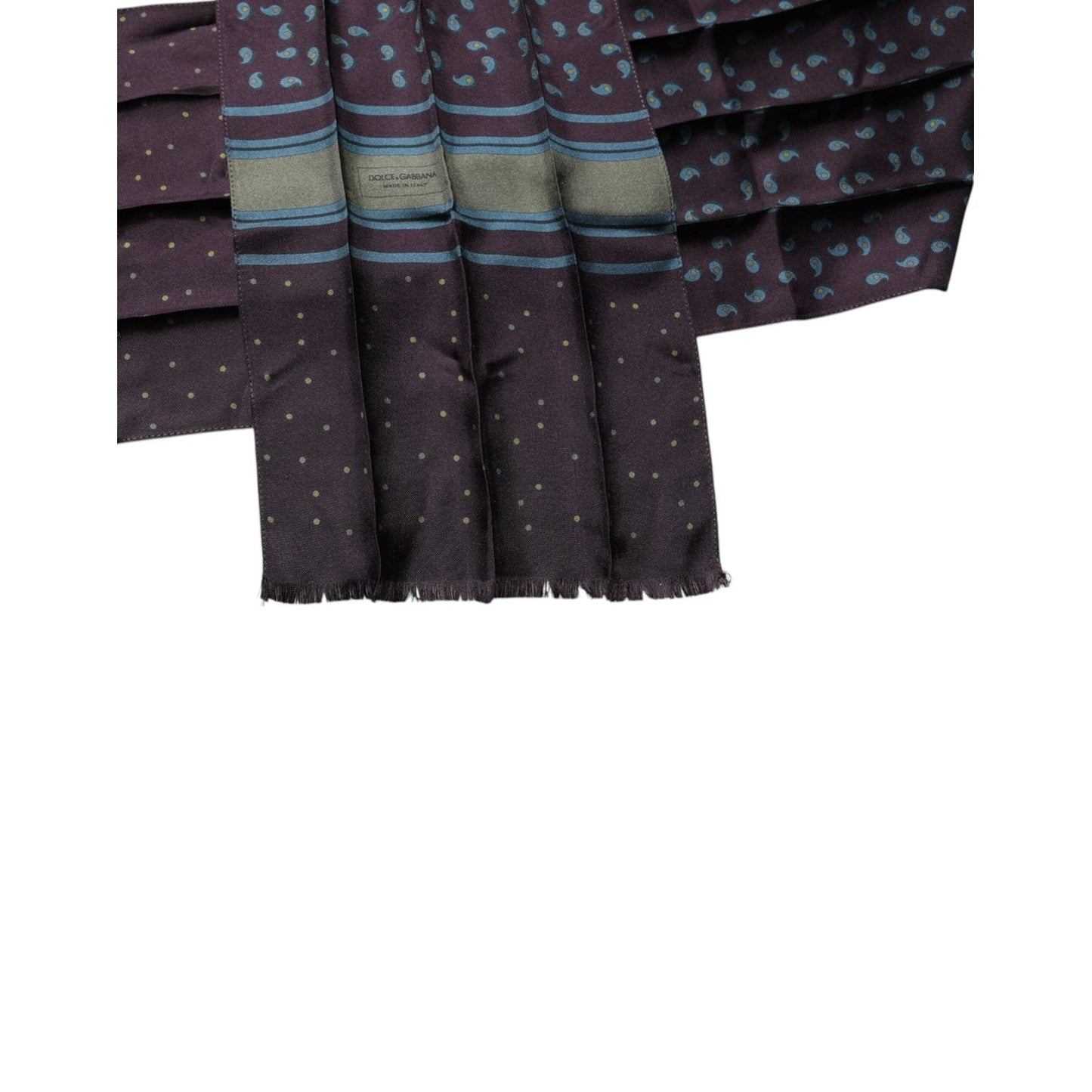 Dolce & Gabbana Purple Fantasy Silk Neck Wrap Shawl Scarf MS7271