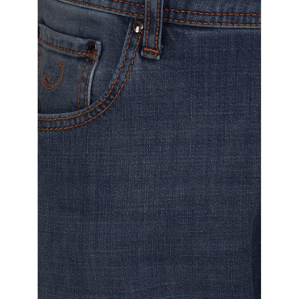 Jacob Cohen Blue Cotton Men's Jeans