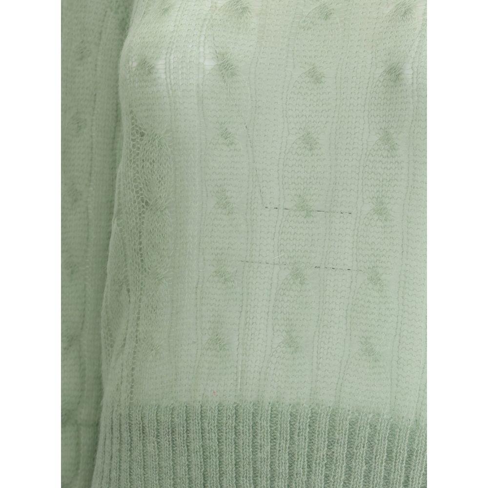 Brunello Cucinelli Mohair and wool cable knit Sweater BR-M2I778110C9738-XXL