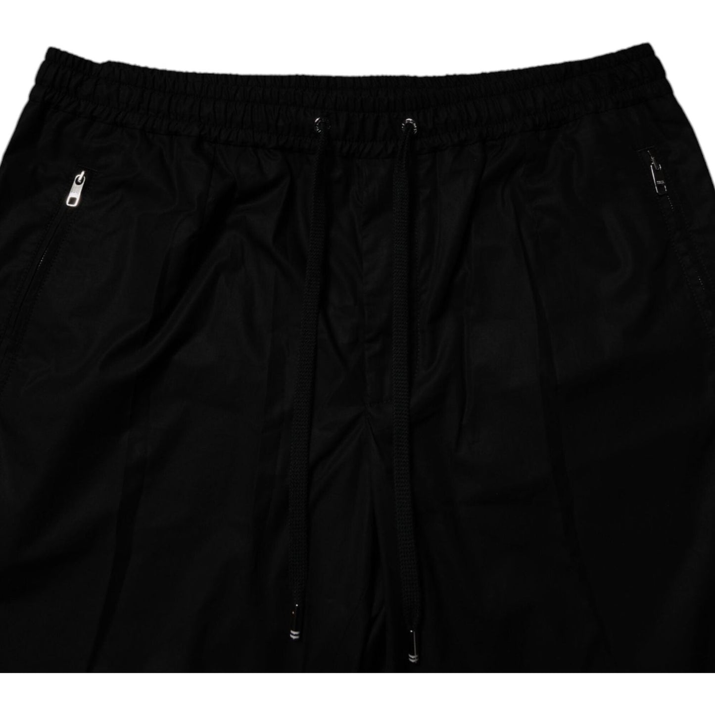 Dolce & Gabbana Black Cotton Men Jogger Sweatpants Pants