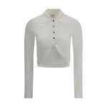 Courrèges Polo with twisted detail CO-225JPO048JS01930001-S