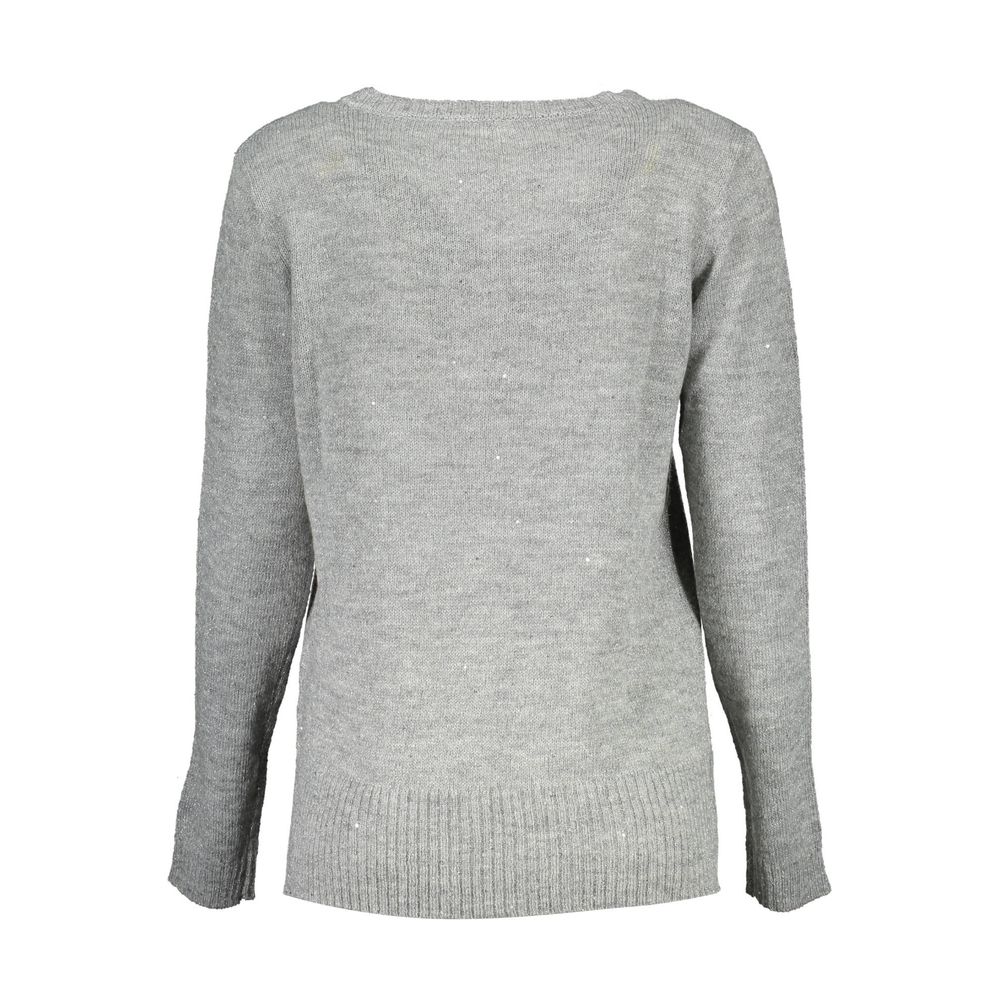 U.S. POLO ASSN. Silver Wool Women Sweater