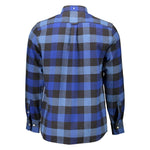 Gant Blue Cotton Men Shirt GA-8995-XL-FBB-341