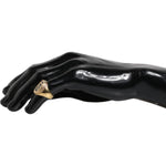 Dolce & Gabbana Gold Tone Engraved Logo Two Color Jewelry Ring