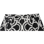Dolce & Gabbana Black White Linen Bermuda Shorts