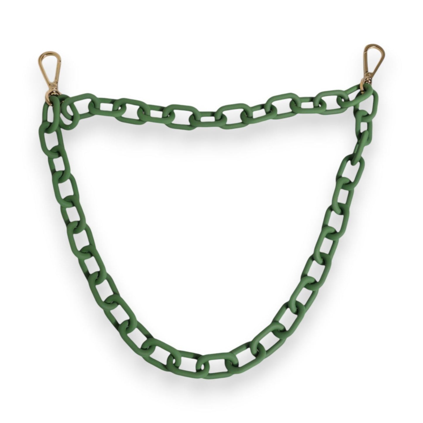 Dolce & Gabbana Green Plexy Acrylic Chunky Gold Hardware Wallet Chain SMY10645