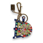 Dolce & Gabbana Multicolor Gold Tone Carretto Keychain Keyring