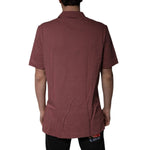 Dolce & Gabbana Dark Pink Button Down Casual Polo Men Shirt TSH84564-44