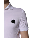Dolce & Gabbana White Cotton Logo Collared Polo T-shirt TSH86326-44