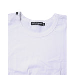 Dolce & Gabbana White Cotton Crew Neck Cropped Top T-shirt TSH87187-38
