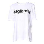 Dolce & Gabbana White #DGFamily Print Cotton Crew Neck T-shirt TSH878593-40