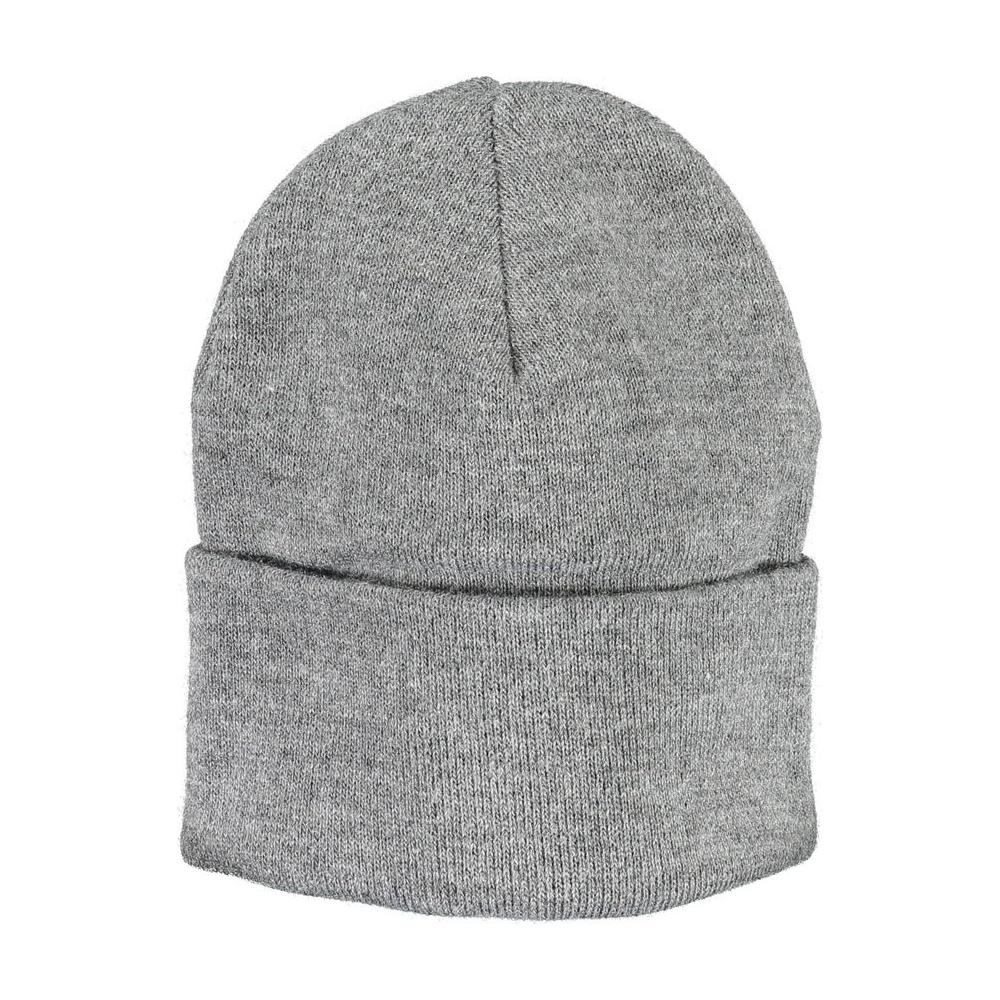 Levi's gray acrylic men's cap with iconic logo embroidery, premium quality, perfect for casual style, designed in Italy.